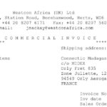 Invoice address est EMERGENT NETWOR et le shipping address est CONNECTIC Madagascar